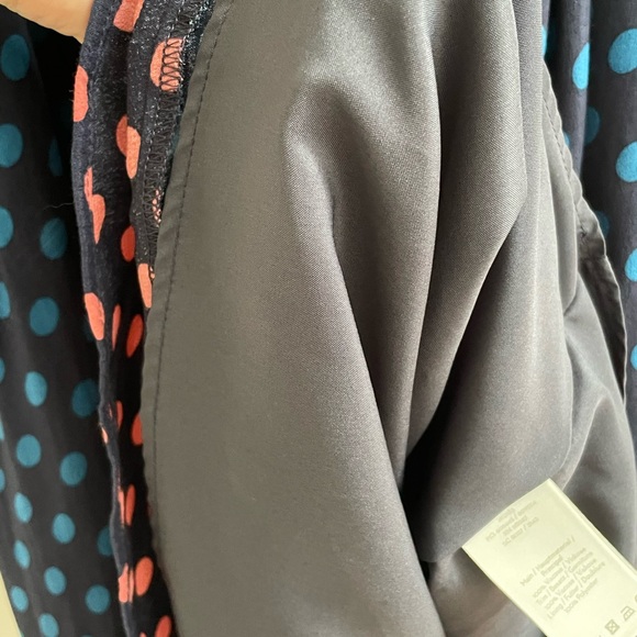 Boden Women's Size US 16L (Tall) Navy Blue Polka dot Midi Dress NWT - Picture 6 of 8